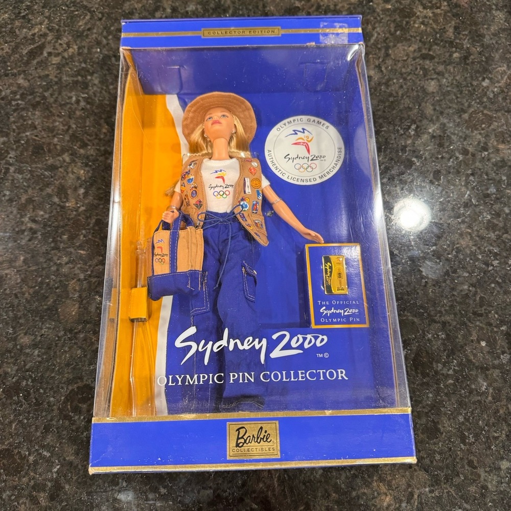 Barbie Sydney 2000 Olympic Pin Collector Doll Collector Edition 12in Unopened